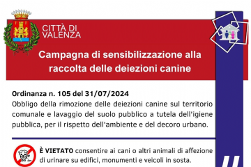Disciplina della corretta conduzione dei cani e degli altri animali da affezione - Obbligo della rimozione delle deiezioni canine